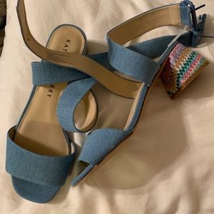 NWT Katy Perry denim sandals